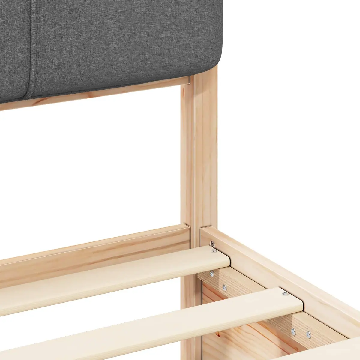 Grey Upholstered Bed Frame