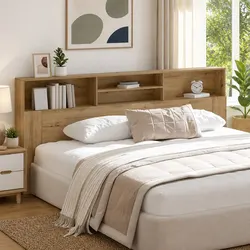 Wall-Mounted Headboard Cabinet: Smart and Sleek