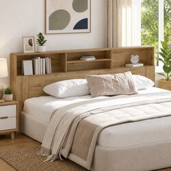 Wall-Mounted Headboard Cabinet: Smart and Sleek