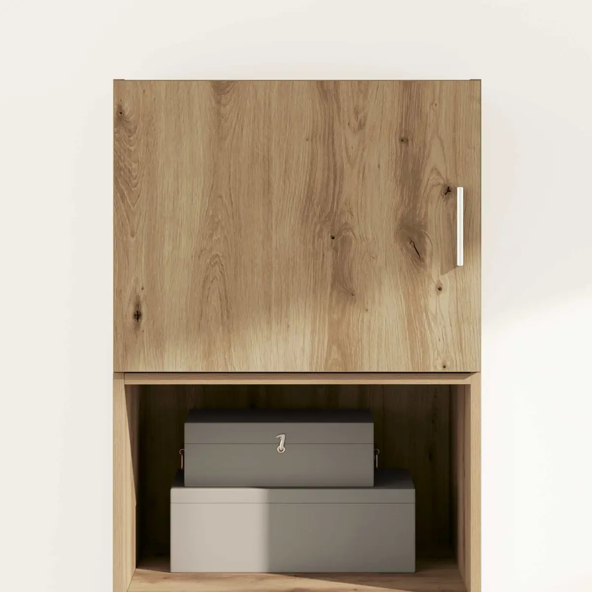 Wall Cabinet Brown Rustic Engineered Wood Storage Furniture