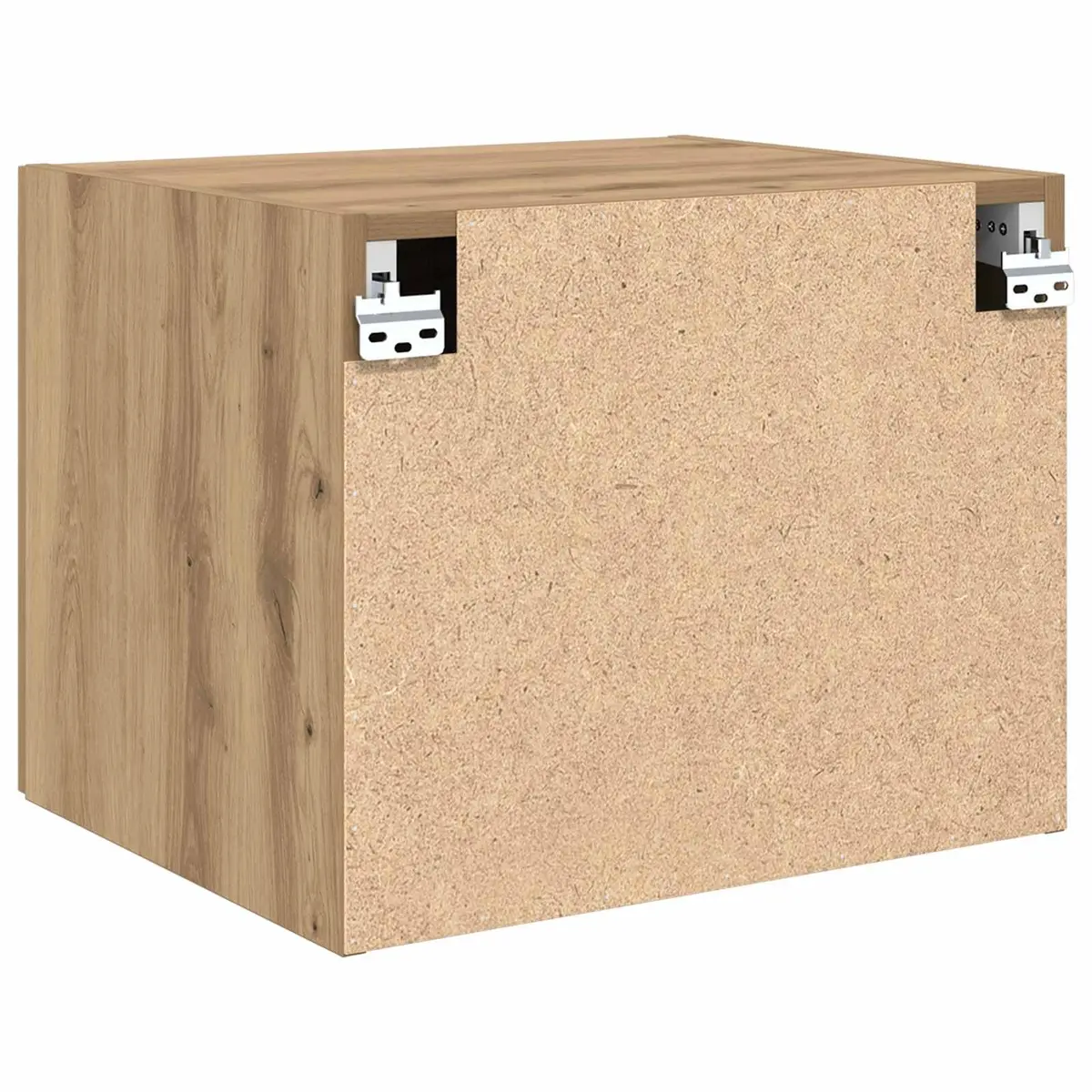 Wall Cabinet Brown Rustic Engineered Wood Storage Furniture