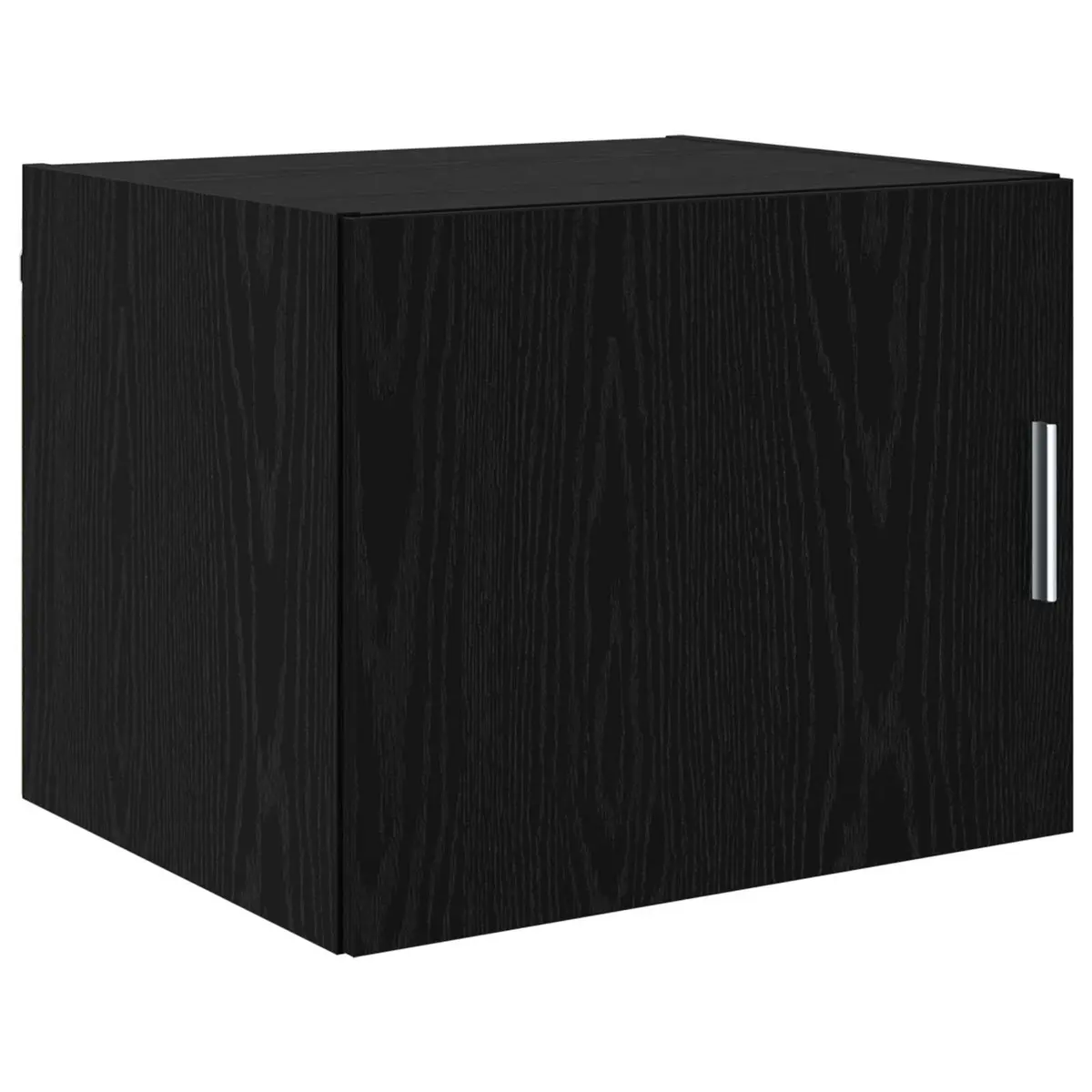 Wall Cabinet Black Oak Storage Furniture Rustic Wooden Sideboard 50 x 42.5 x 40 cm
