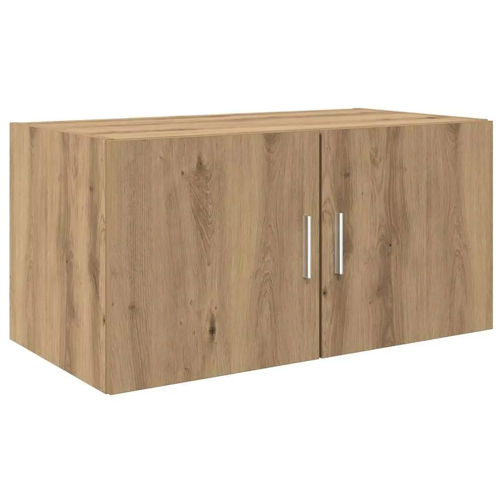 Wall Cabinet Brown 80 x 42.5 x 40 cm Wall-mounted Storage Furniture Engineered Wood