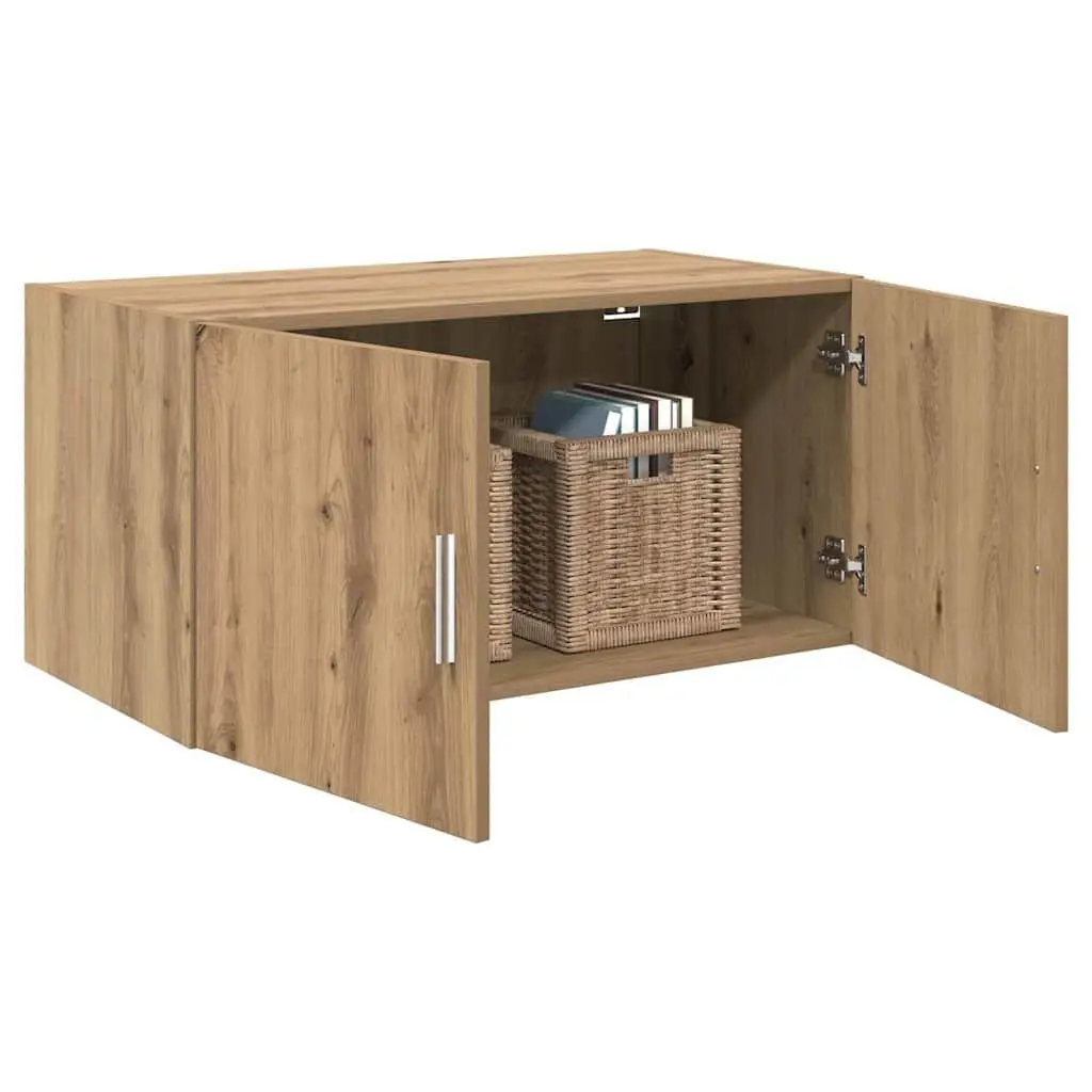 Wall Cabinet Brown 80 x 42.5 x 40 cm Wall-mounted Storage Furniture Engineered Wood