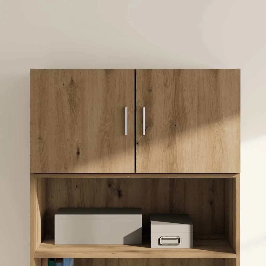 Wall Cabinet Brown 80 x 42.5 x 40 cm Wall-mounted Storage Furniture Engineered Wood