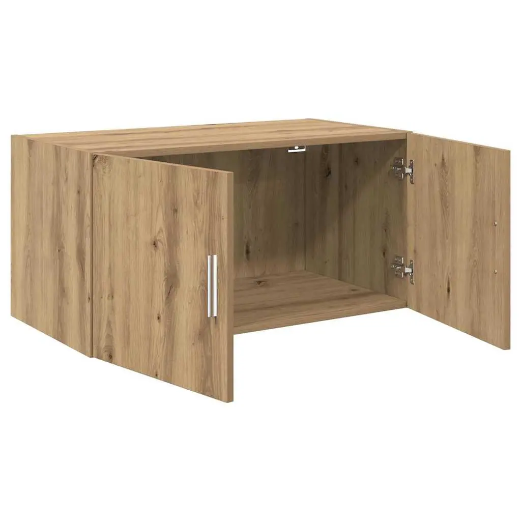 Wall Cabinet Brown 80 x 42.5 x 40 cm Wall-mounted Storage Furniture Engineered Wood