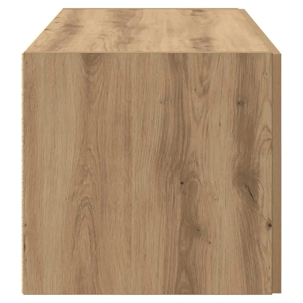 Wall Cabinet Brown 80 x 42.5 x 40 cm Wall-mounted Storage Furniture Engineered Wood