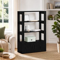 Compact and Stylish Black Sideboard Storage Unit