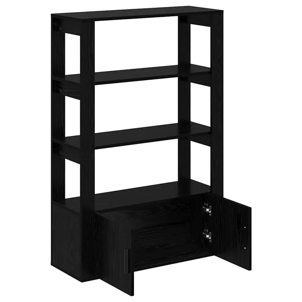Black Sideboard Storage Cabinet Buffet Adjustable Shelves