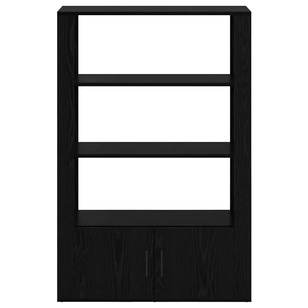 Black Sideboard Storage Cabinet Buffet Adjustable Shelves