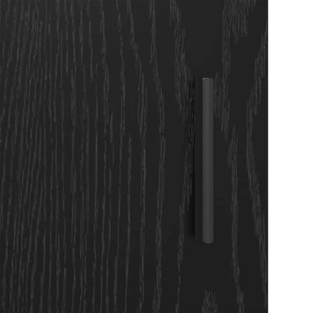 Black Sideboard Storage Cabinet Buffet Adjustable Shelves