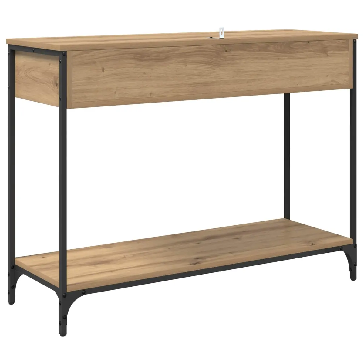 Console Table with Industrial Touch