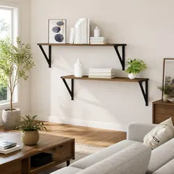 Compact Floating Wall Shelves with a Modern Touch
