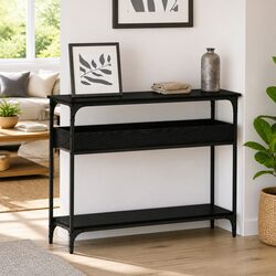 Your Go-To Black Oak Console Table for Style and Utility