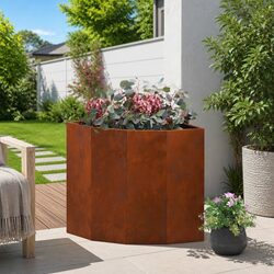 Corner Garden Planter in Steel – Compact Design