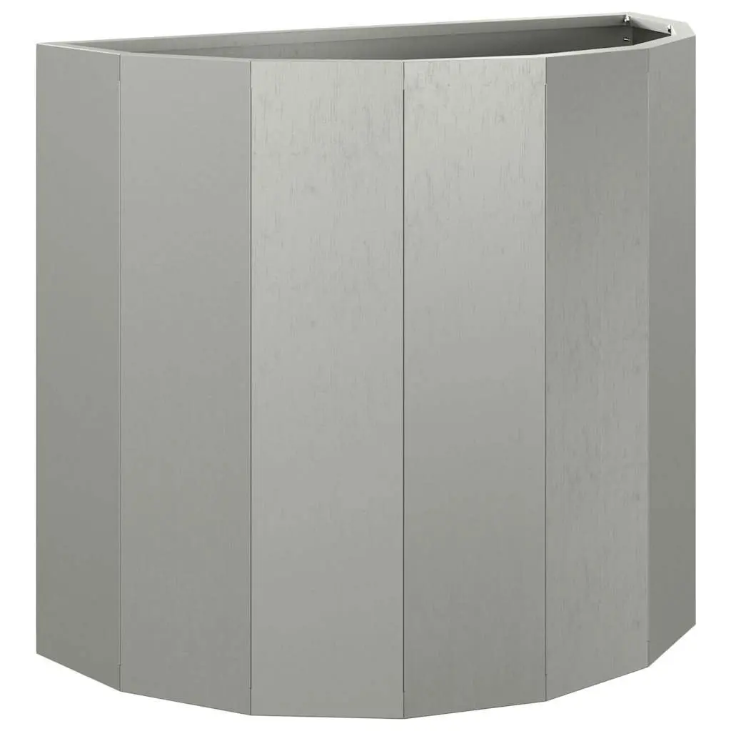 Half Round Garden Planter Brown 60x30x50cm Outdoor Weathering Steel