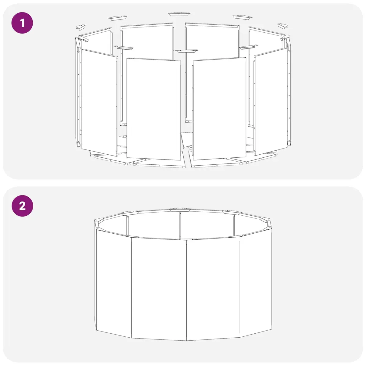 Round Garden Planter Steel Outdoor Patio Terrace Weathering Rust Brown
