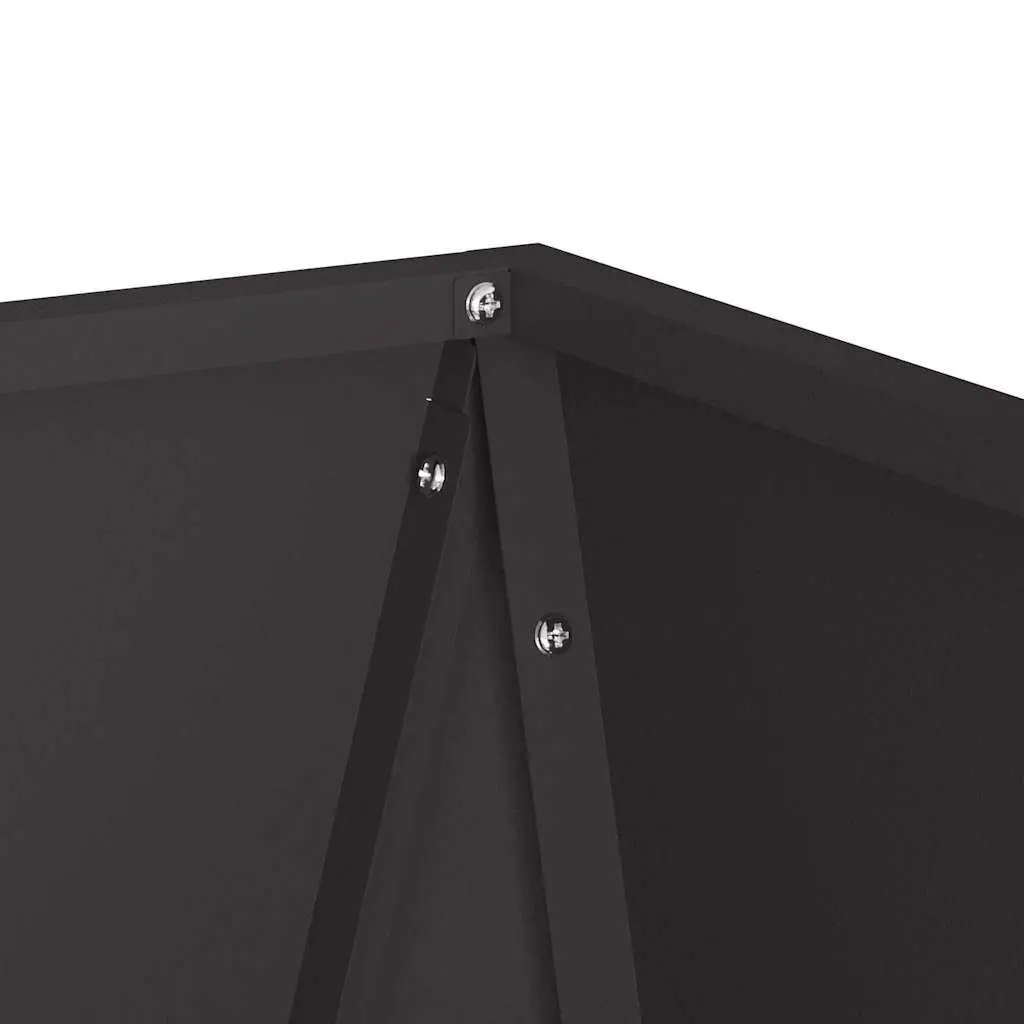 Steel Garden Planter Box Black 50x50x75cm Outdoor Raised Flower Pot