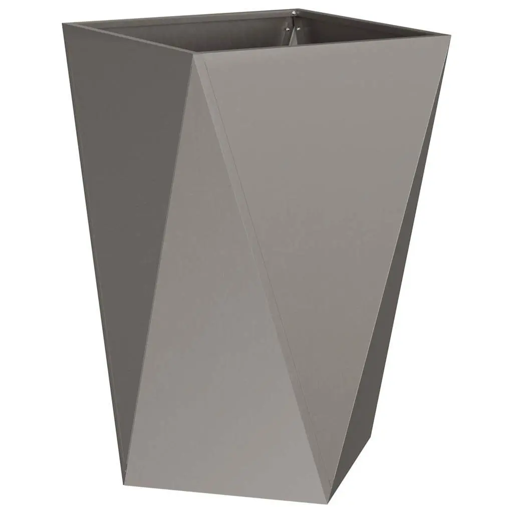 Garden Planter Box Outdoor Steel Corrugated Weathering Tall Rectangular Pot