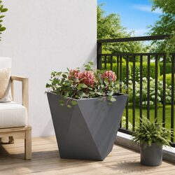 Compact Steel Garden Planter Box 40x40x40cm for Outdoors