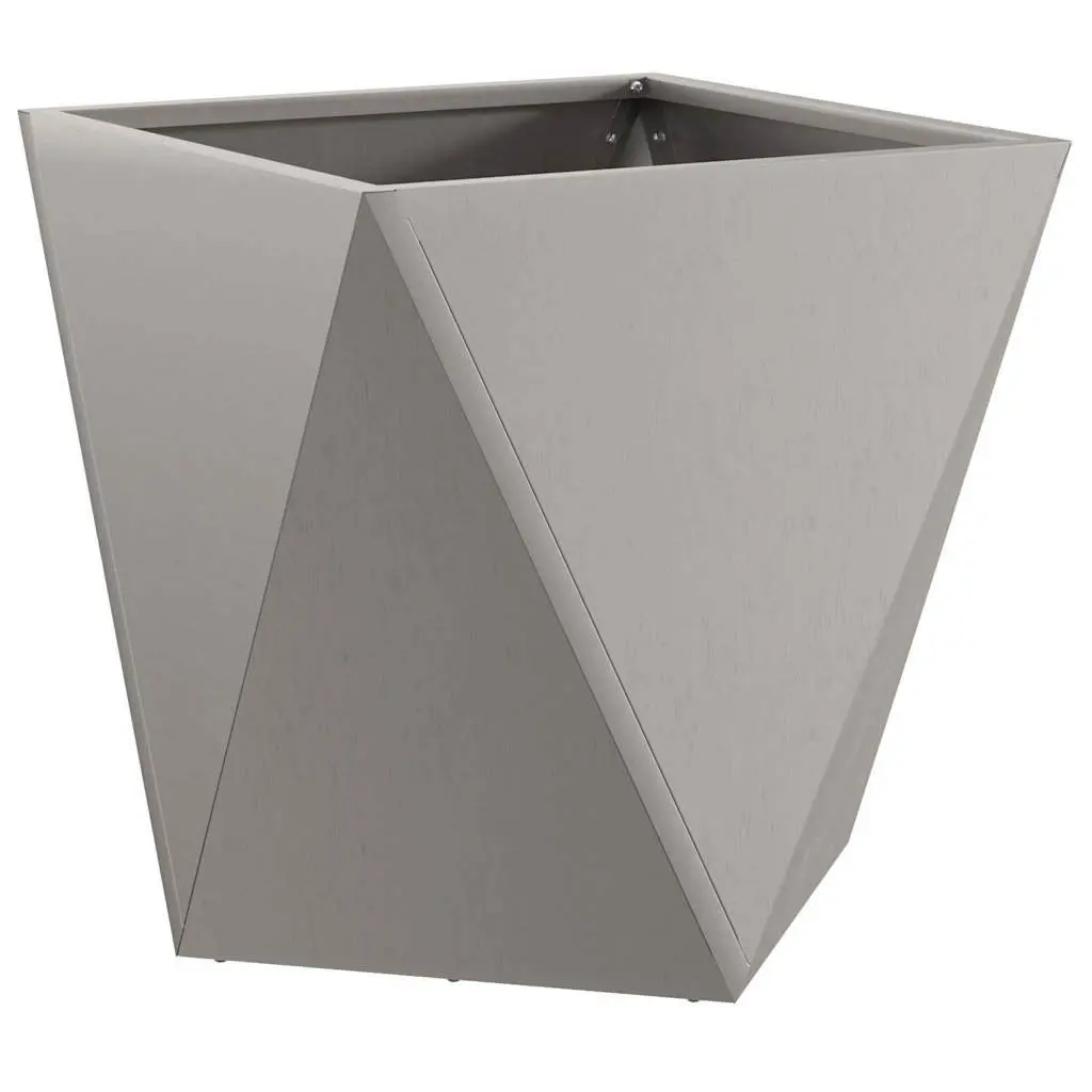 Steel Garden Planter Box 40x40x40cm Outdoor Weathering Rusty Brown Corrugated