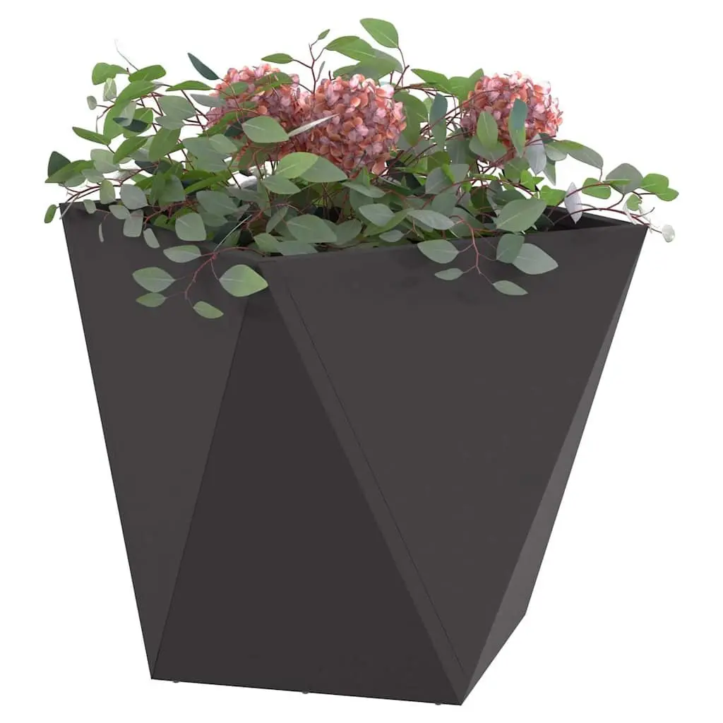 Garden Planter Box 50x50x50cm Steel Outdoor Pot Raised Bed Container Set