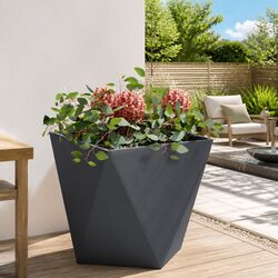 Your Friendly Steel Garden Planter Box in Anthracite 50x50x50cm