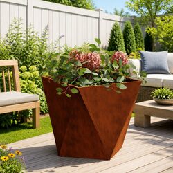 50x50x50cm Outdoor Planter Box - Sturdy Steel Design