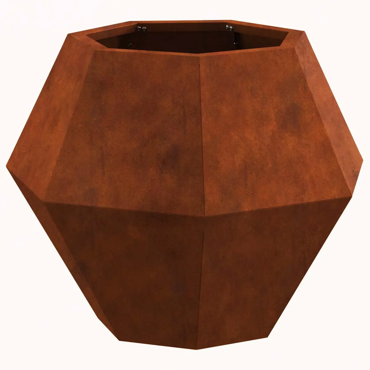 Garden Planter Brown 50 x 50 x 40 cm Outdoor Weathering Steel