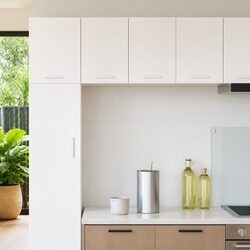 White Modern Hanging Cabinet: Spacious and Durable