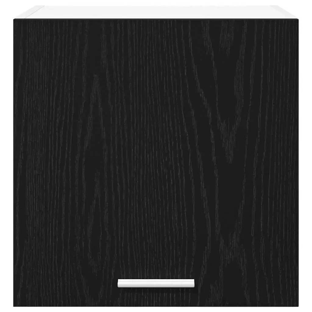 Kitchen Cabinet 2 pcs Black Oak White Modern Storage Organiser