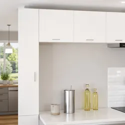 Compact White Kitchen Cabinet with Door