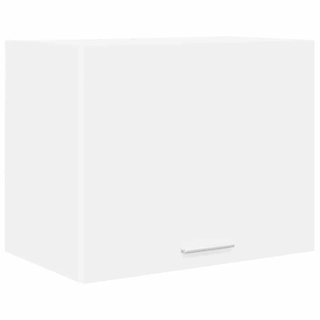 Hanging Kitchen Cabinet White 2 Pieces Modern Storage Engineered Wood Wall Mount
