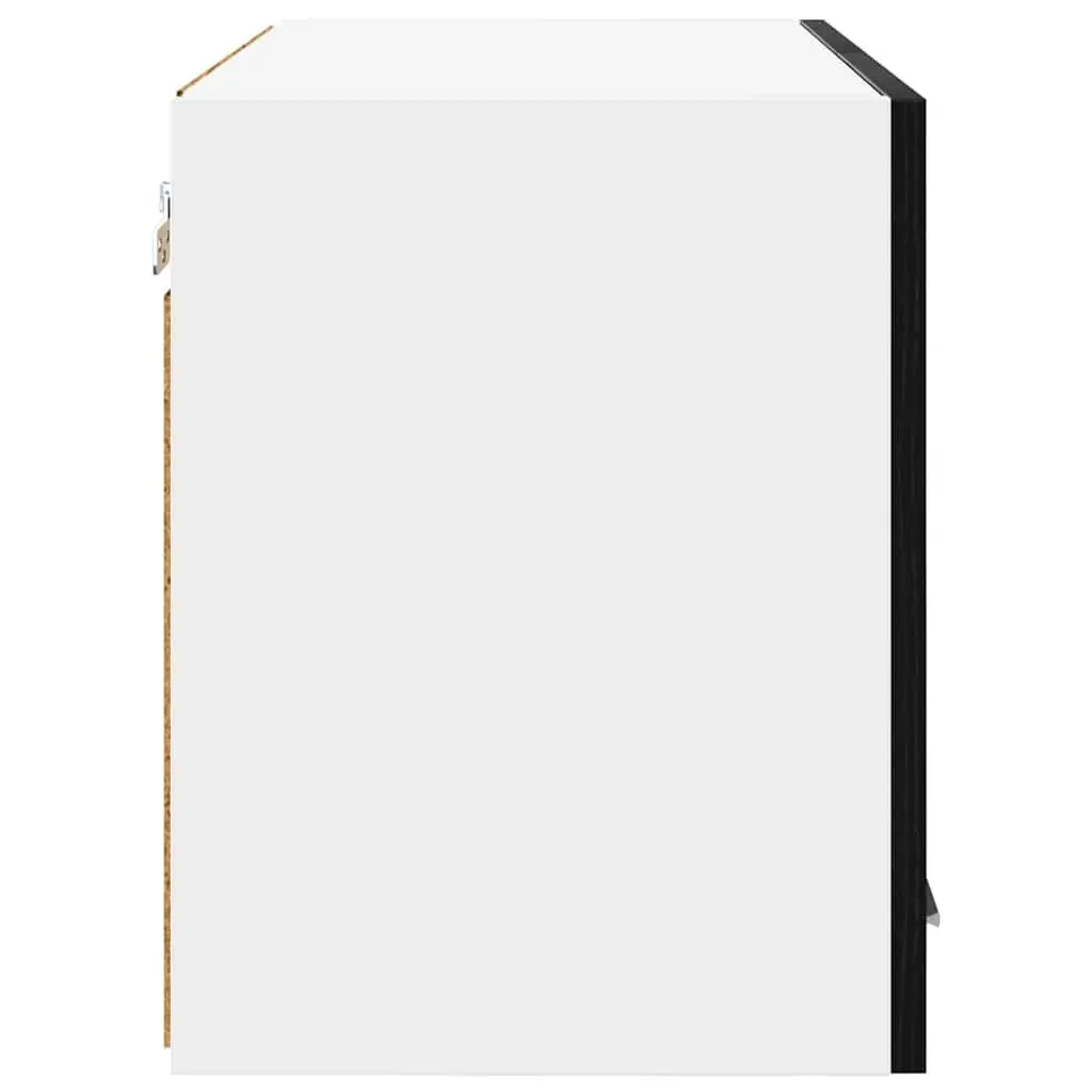 Hanging Kitchen Cabinet Black White 60x31x40 cm Modern Storage Furniture