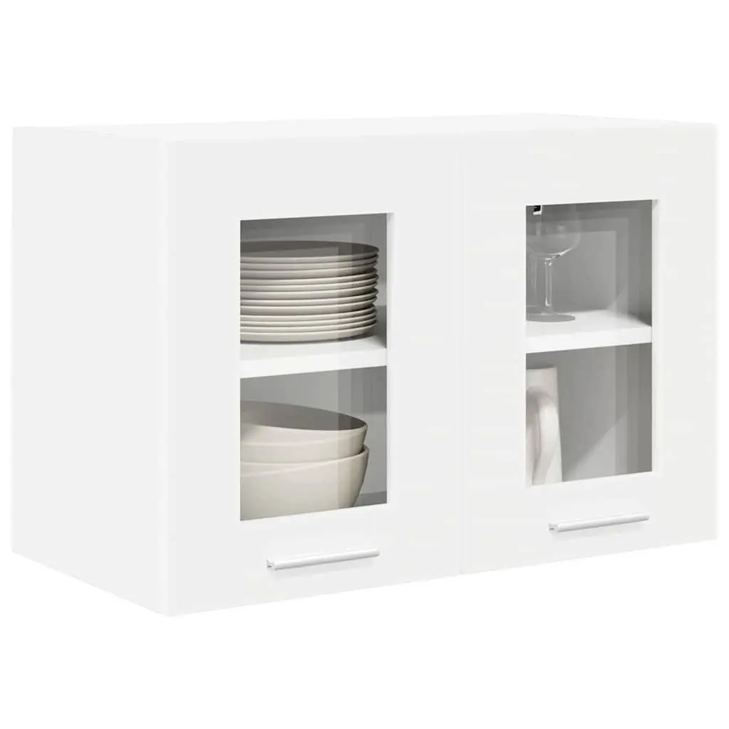 Hanging Kitchen Cabinet White 60x31x40cm Modern Storage 2 Piece
