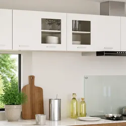 Compact White Kitchen Cabinet with Door 80 x 31 x 40 cm