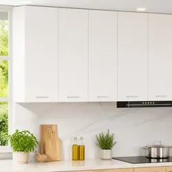 Compact White Hanging Cabinets for Easy Kitchen Storage