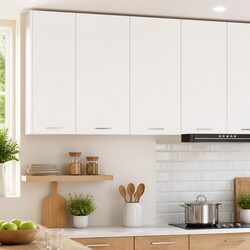 Modern White Hanging Kitchen Cabinet with Door