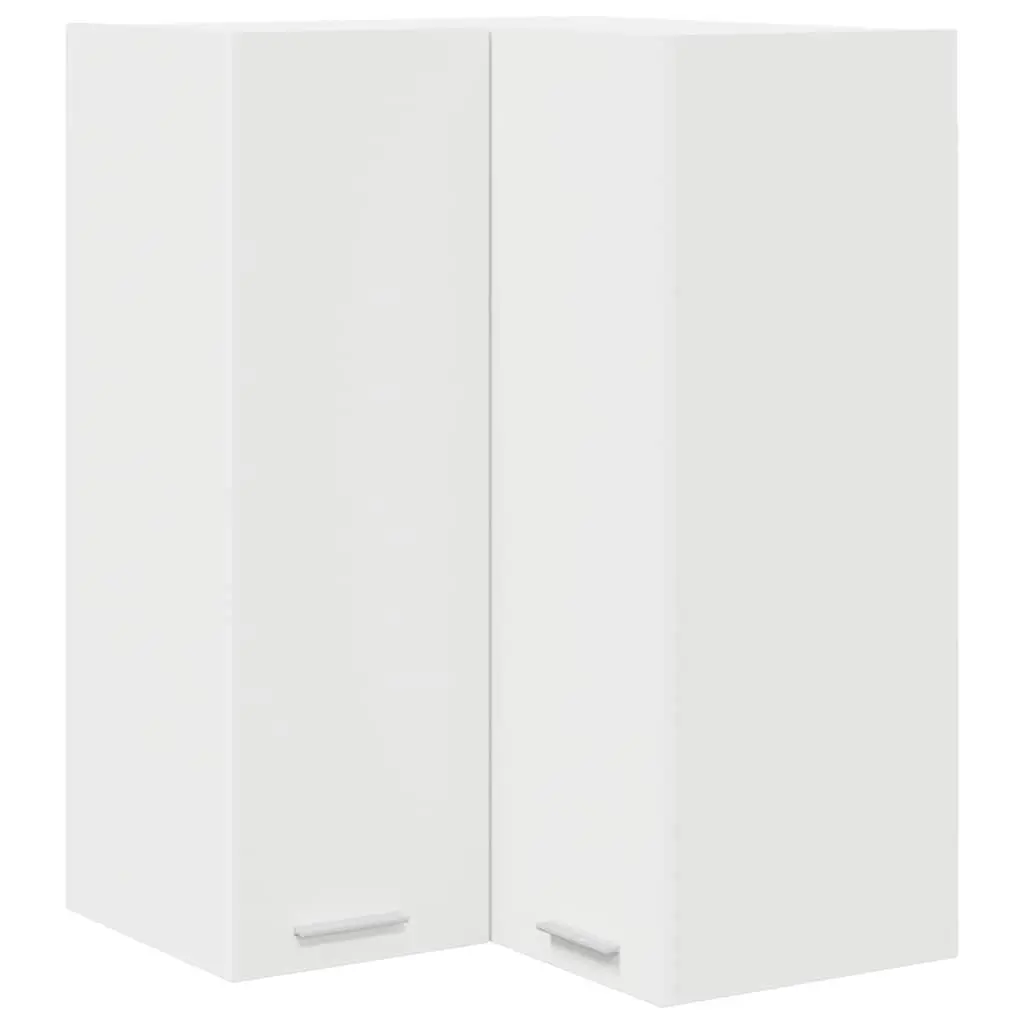 Kitchen Cabinet White Wall Mounted Modern Organiser 57 x 57 x 80 cm