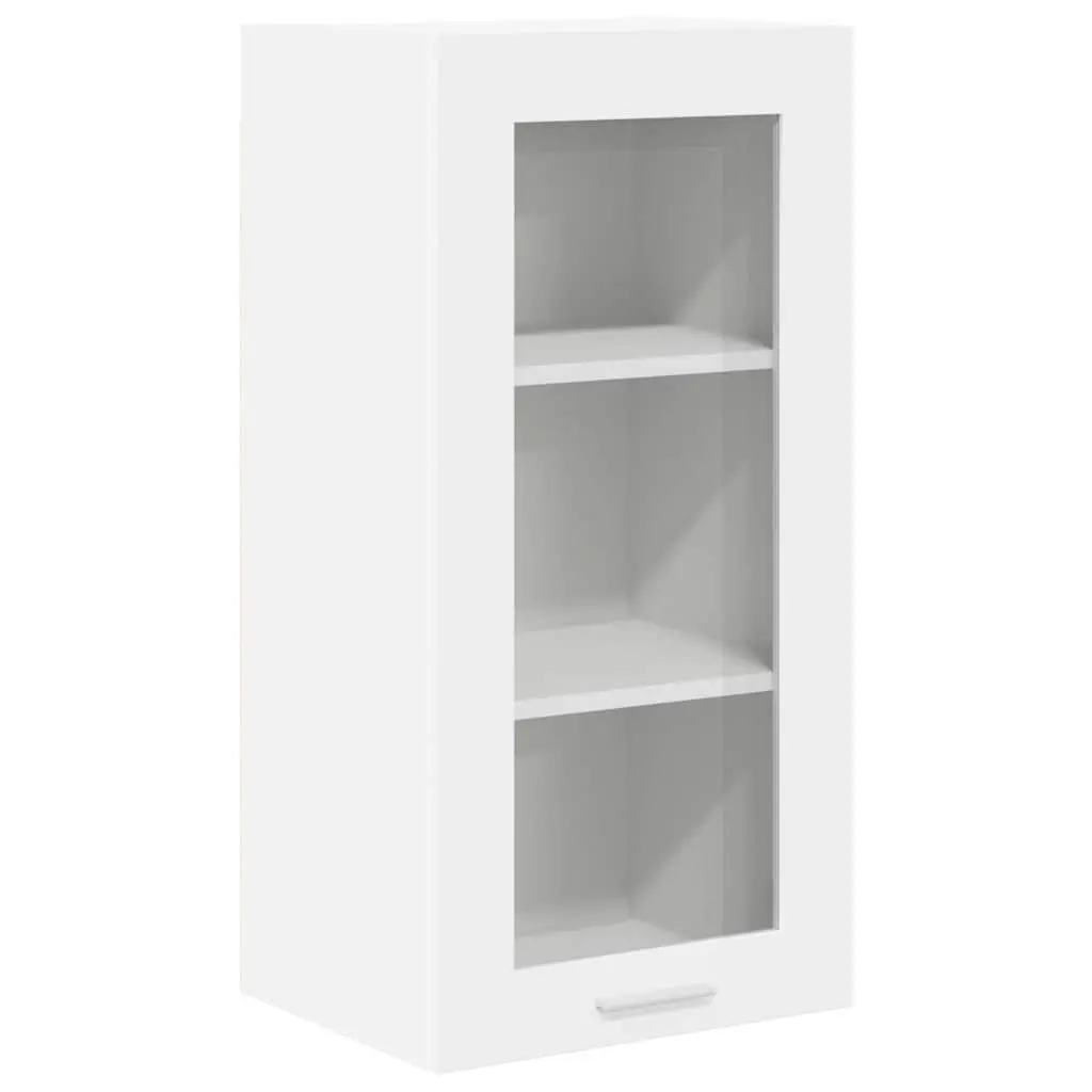 Hanging Kitchen Cabinet White 40 x 31 x 80 cm 2 Piece Storage Engineered Wood
