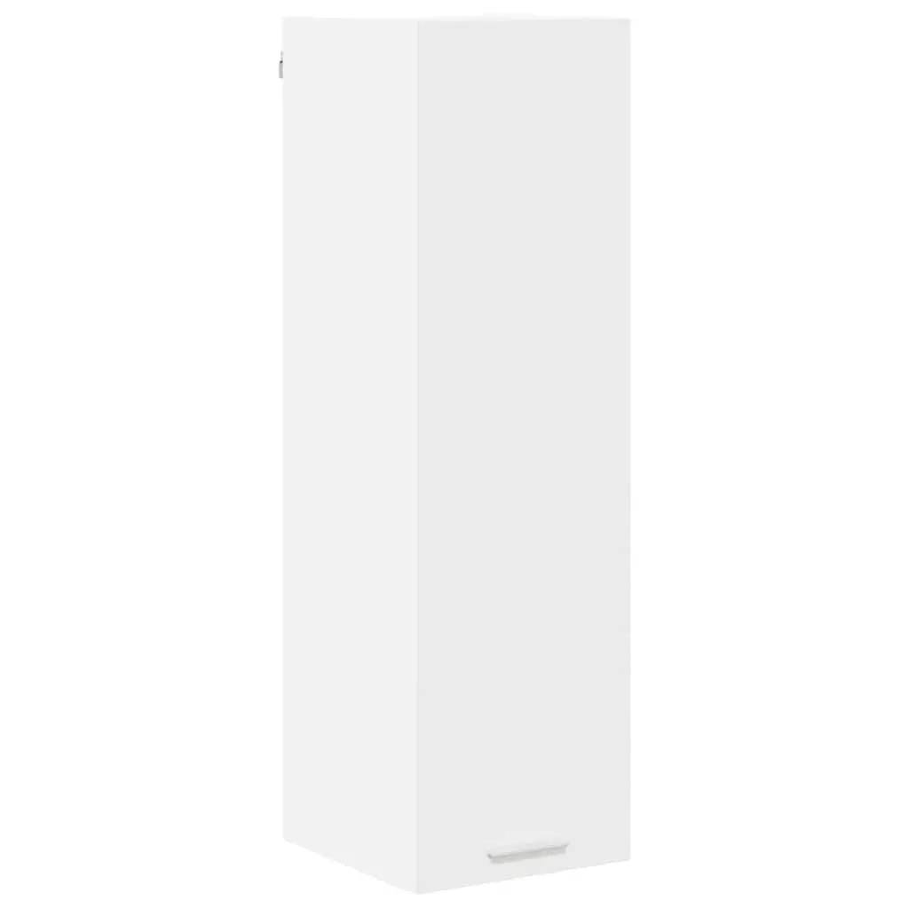 Hanging Kitchen Cabinet White Engineered Wood 30 x 31 x 100 cm Modern Storage