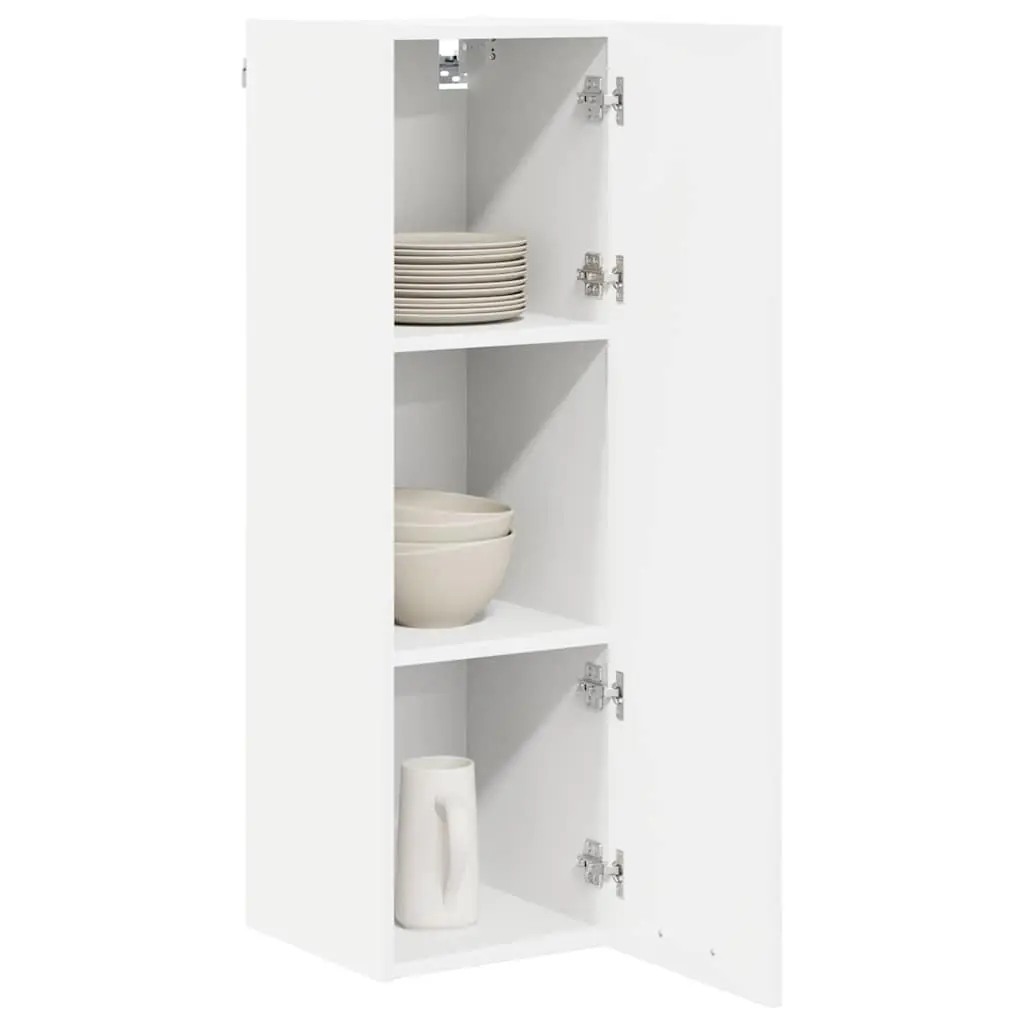 Hanging Kitchen Cabinet White Engineered Wood 30 x 31 x 100 cm Modern Storage
