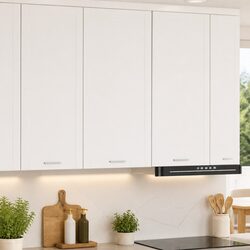 Compact White Kitchen Cabinet for Space-Saving Storage