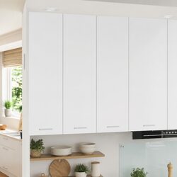 Compact White Hanging Kitchen Cabinet 60x31x100cm