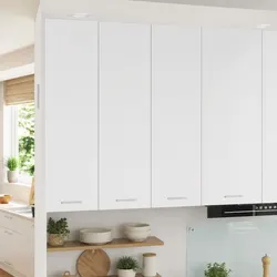 Compact White Hanging Kitchen Cabinet 60x31x100cm