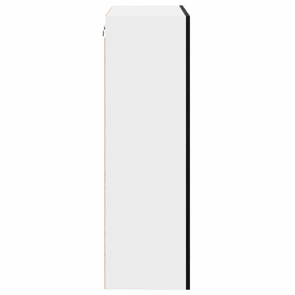 Hanging Cabinet Black Oak 60 x 31 x 100 cm Modern Storage Engineered Wood