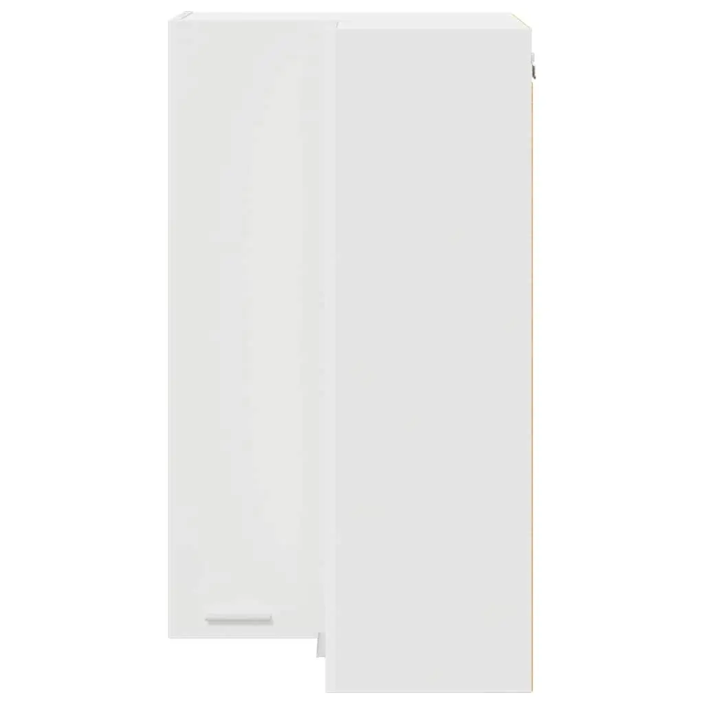 Hanging Cabinet White Engineered Wood 57x57x100cm Modern Storage