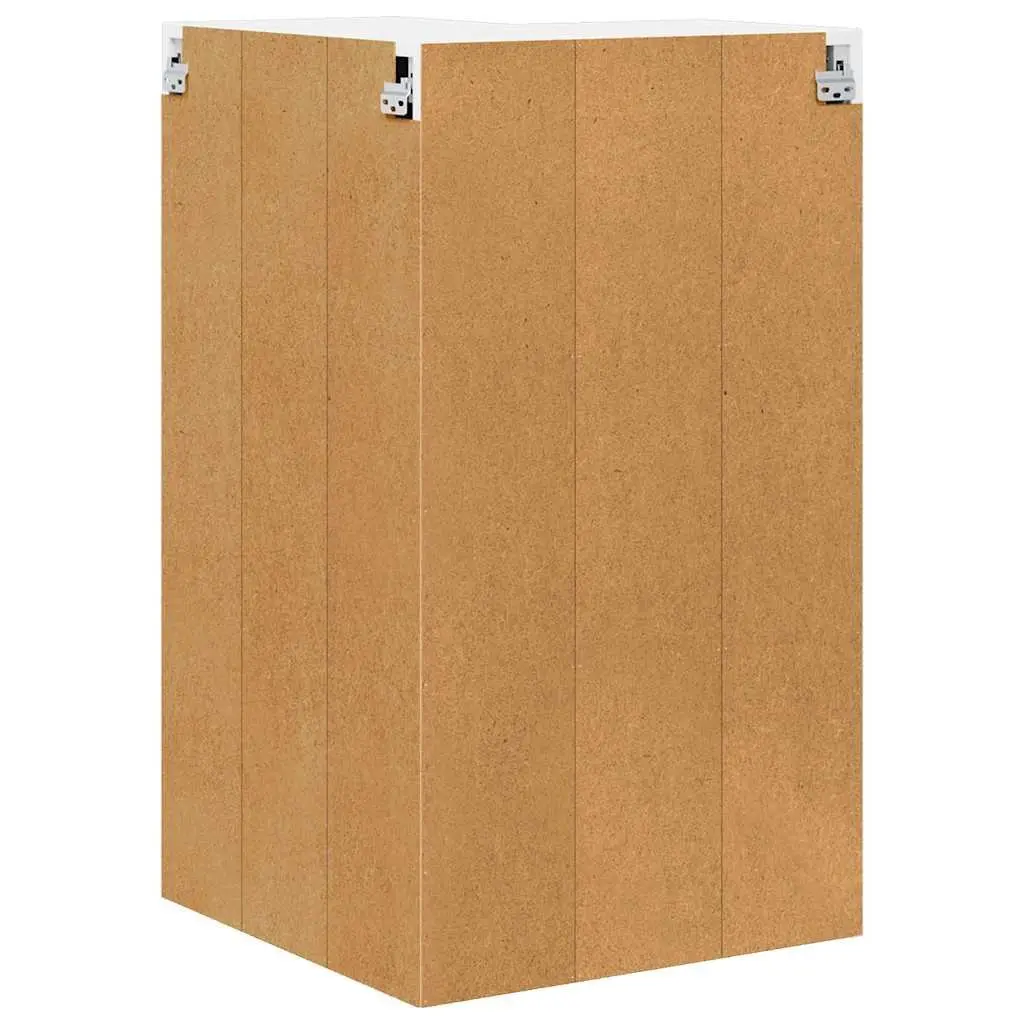Hanging Cabinet White Engineered Wood 57x57x100cm Modern Storage