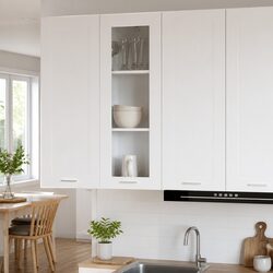 White Hanging Kitchen Cabinet – Sleek and Efficient