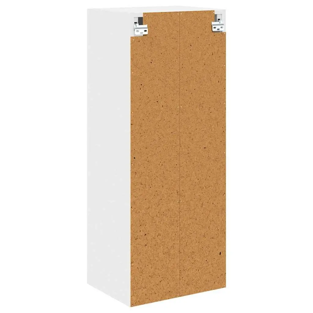 Hanging Kitchen Cabinet White Engineered Wood 40 x 31 x 100 cm Modern Storage